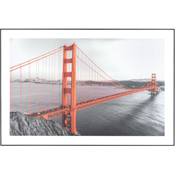 アートフレーム 壁掛け 絵画 アート/デザイン 赤い橋/60×90