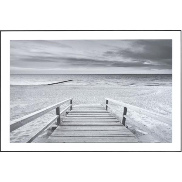 アートフレーム 壁掛け 絵画 アート/デザイン シーズンオフの砂浜/60×90