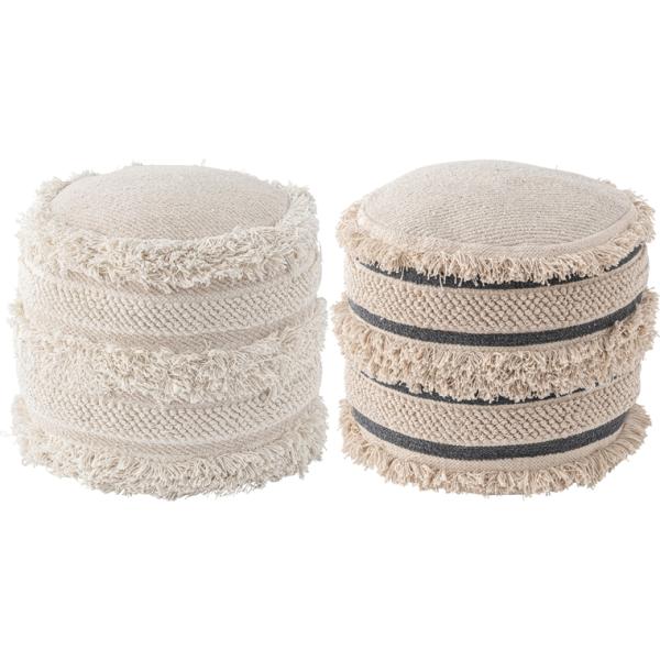 クッション スツール プフ/発泡ビーズ/径45 高さ43