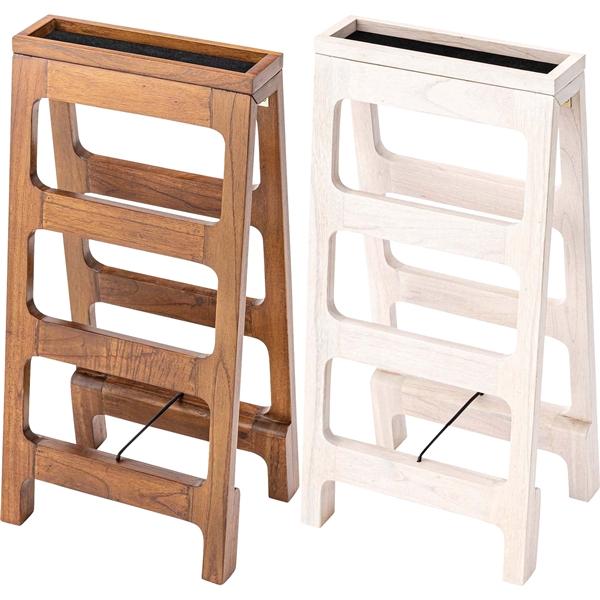 スリッパラック シューズラック/マホガニー/３段/幅32 高さ65.5