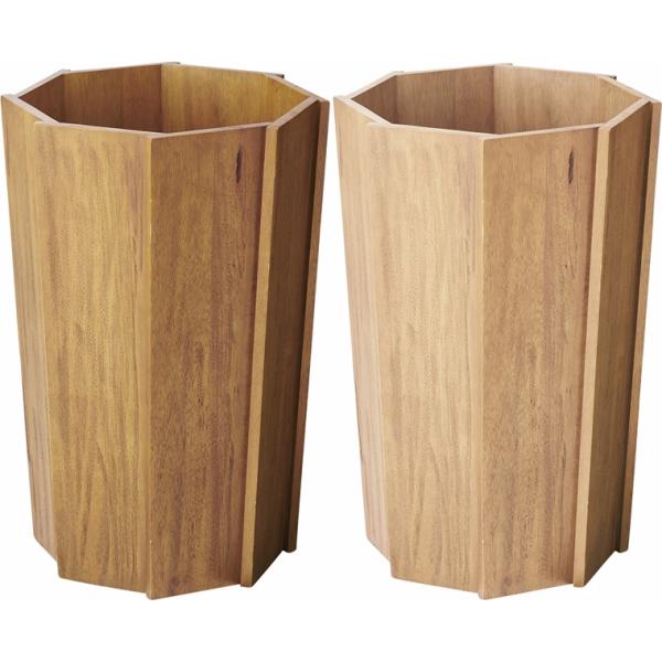 プランターボックス 鉢カバー/天然木/幅38 高60 上げ底式