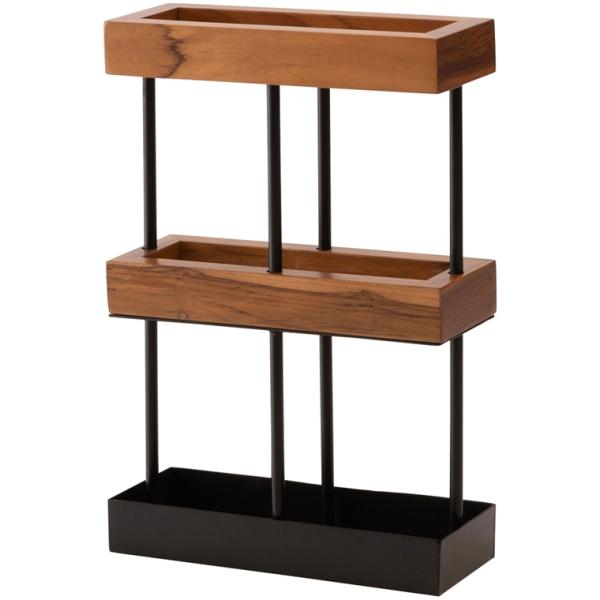 傘立て アンブレラスタンド/天然木 チーク/幅27