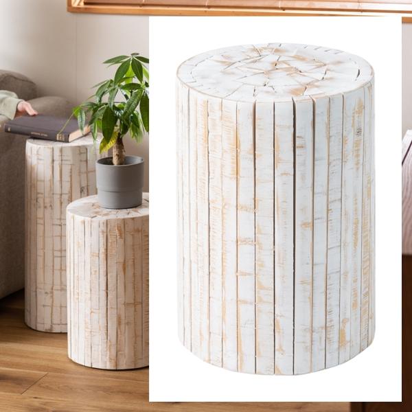 プランターベース プランター台/天然木 ラフ塗装 小物置き/約幅30 高さ40