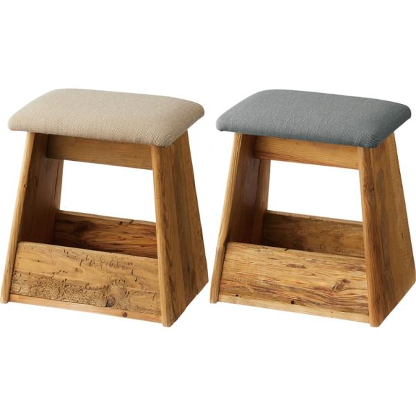 スツール/マガジンラック/天然木 古木/レトロ/１脚/幅40 高さ45