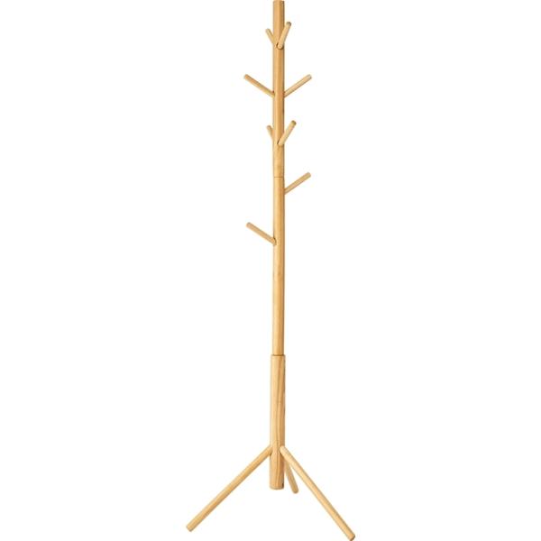 ポールハンガー 帽子掛 コート掛/天然木/高さ169