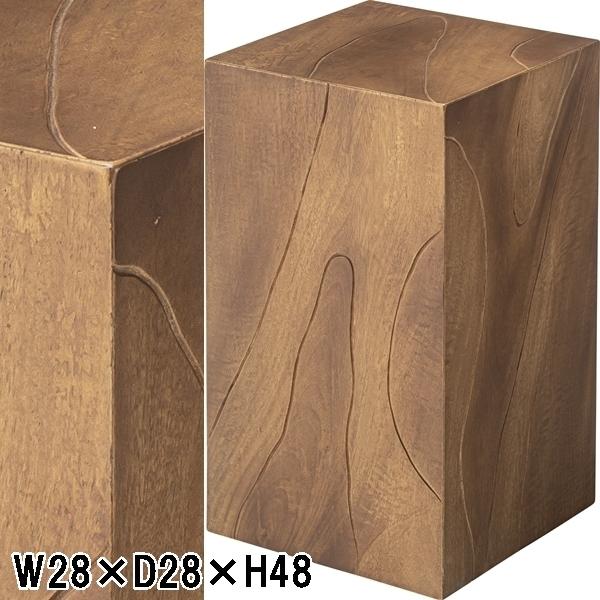 スツール サイドテーブル/木製 直方体/W28×D28×H48/1台