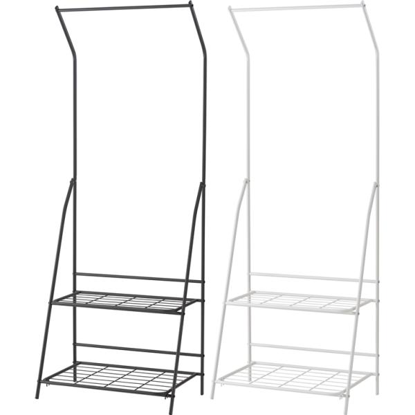 ハンガーラック ハンガースタンド ハンガーパイプ/棚付/幅60 高さ161