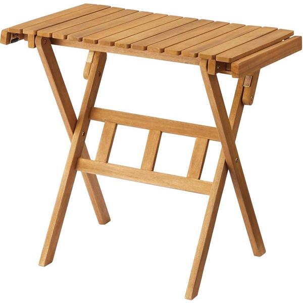 ガーデンテーブル/カントリー/天然木 オイル仕上げ/折り畳み/幅70 高さ64