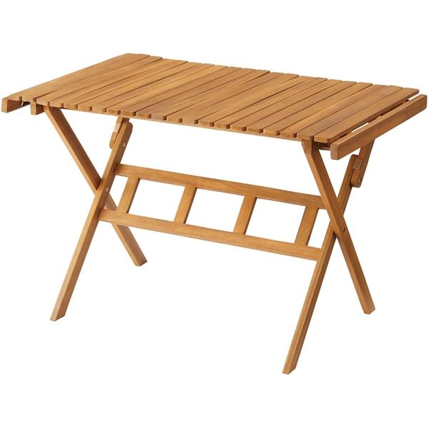 ガーデンテーブル/カントリー/天然木 オイル仕上げ/折り畳み/幅100 高さ64