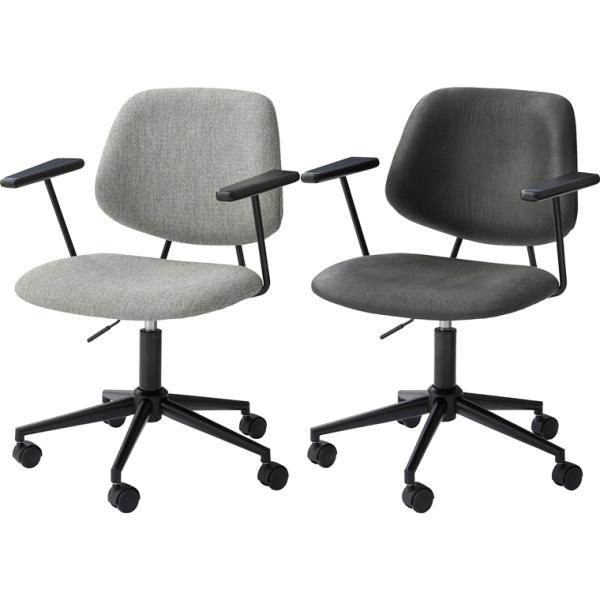 ワークチェア デスクチェア/回転昇降機能付/幅61.5 座面高44-53