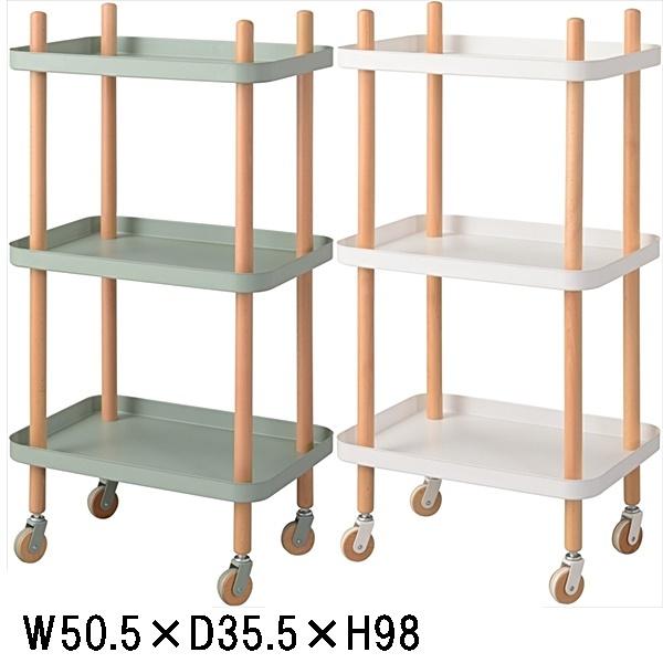 ワゴン ラック 収納棚/幅50.5 奥行35.5 高さ98/1個