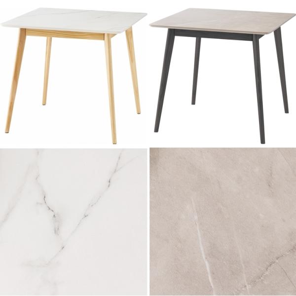 ダイニングテーブル/大理石調/２人 ４人/幅80 高さ72