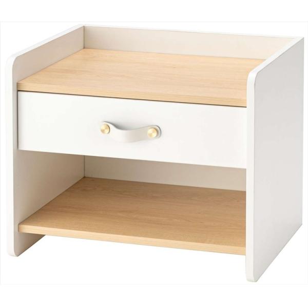 サイドテーブル ナイトテーブル/引き出し 収納付き/幅50 高さ40