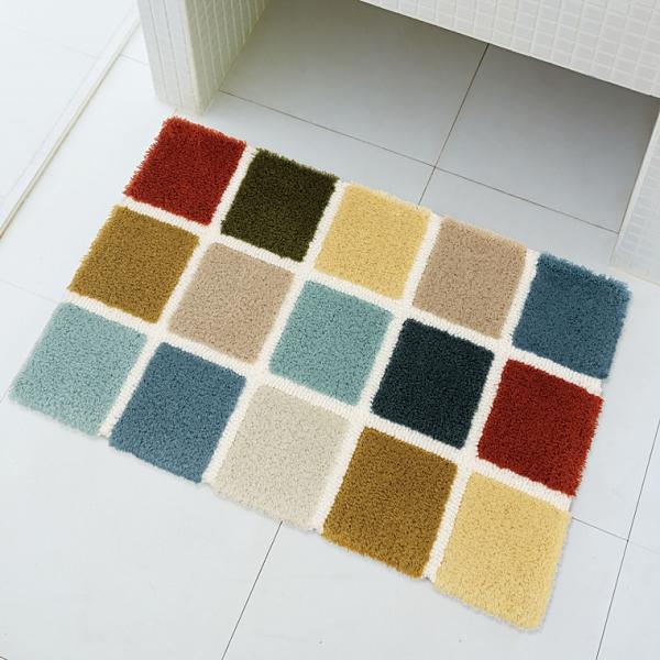 玄関マット アクセントマット ラグマット/50×80cm/東リ 高級 絨毯/TOM5021/防滑 洗...