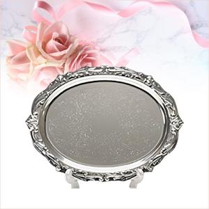 最終値下げ❗未使用✨銀製品/シルバーコーティングローズ 小判トレー 0 最終値下げ❗未使用✨銀製品/シルバーコーティングローズ 小判