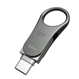 シリコンパワー デュアルUSBメモリ 64GB Type-C &amp; USB3.0 Type-A (スマホ/タブレット/PC) Mobile C