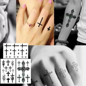 即日出荷 タトゥーシール 十字架 クロス フェイクタトゥー タトゥーステッカー ハロウィン セレクトショップルチア 通販 Yahoo ショッピング