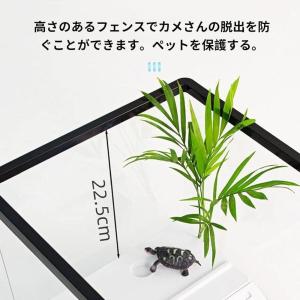 亀 水槽 大きい タートルタンク カメ用水槽 ...の詳細画像4