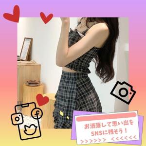 水着 レディース 体型カバー 韓国風 タンキニ...の詳細画像5