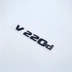メルセデス ベンツ Vクラス リアトランクエンブレム ステッカー フラットタイプ アバンギャルド/ロング/エクストラロング等 glossy black V220d