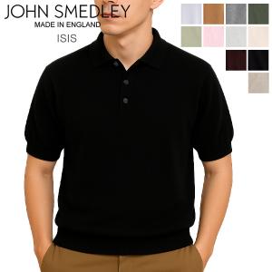 ジョンスメドレー John Smedley ポロシャツ アイシス ISIS Fashioned Collar 半袖 メンズ シンプル