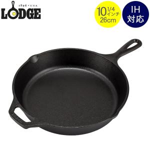 【並行輸入品】 ロッジ Lodge ロジック スキレット 10-1/4インチ L8SK3 Lodge Logic Skillet with Assist Handle フライパン