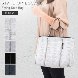 【美品】STATE OP ESCAPE ステイトオブエスケープ トートバッグ 白 STATE OF ESCAPE ステイト オブ エスケープ State of Escape