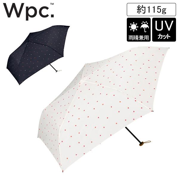 Wpc. ダブリュピーシー バイカラー プチハート ミニ 折り畳み傘 晴雨兼用 UVカット ブランド...