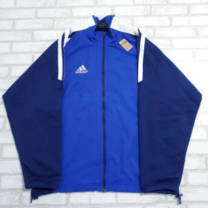 【古着】adidas（アディダス）　青・紺　ナイロンジャケット　ポリエステル100％　Lサイズ｜lucidobell