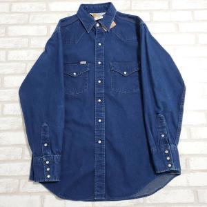 TOMMY HILFIGER（トミー・ヒルフィガー） 長袖シャツ 古着 青 17 1/2