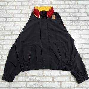 ナイロンジャケット トミーヒルフィガー 古着 ブラック 黄色 赤  XL サイズ TOMMY HILFIGER｜lucidobell