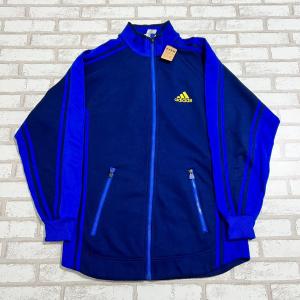 【古着】adidas　（アディダス）　トラックジャケット　青/紺　ネイビー　ブルー　XLサイズ(USA表記)　｜lucidobell