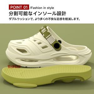 サンダル 厚底 2way スリッパ メンズ ク...の詳細画像1