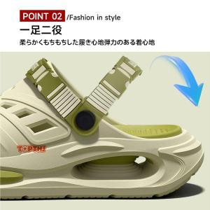 サンダル 厚底 2way スリッパ メンズ ク...の詳細画像2