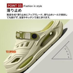 サンダル 厚底 2way スリッパ メンズ ク...の詳細画像3