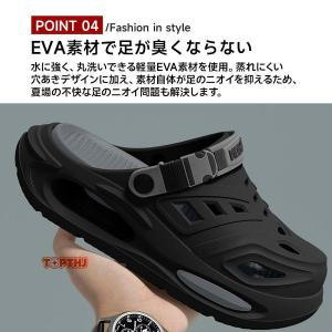 サンダル 厚底 2way スリッパ メンズ ク...の詳細画像4