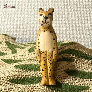 アフリカ ケニア サイ 木彫り 置き物 Mサイズ オブジェ 彫刻 動物 犀