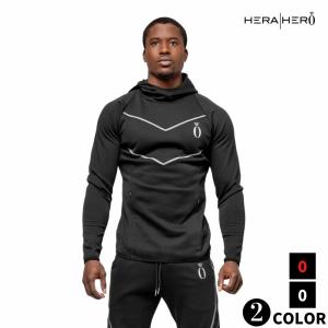 HERA HERO ヘラヒーロー Arrow Hoodie フィットネス トレーニングウェア メンズ パーカー｜lucina-online