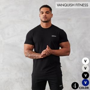 ヴァンキッシュ フィットネス VANQUISH ESSENTIAL SLIM FIT SHORT SLEEVE T SHIRT メンズ スリムフィット Tシャツ 筋トレ ジム ウエア 正規品