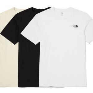 ノースフェイス 半袖Tシャツ 海外限定モデル THE NORTH FACE COTTON BASIC S/S TEE ベーシック ホワイト ブラック アイボリー｜lucio