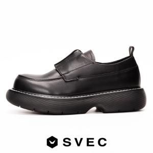 SVEC（シュベック） カジュアルシューズ メンズ スクエアトゥ 厚底