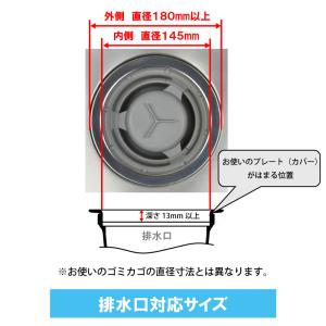 キッチン排水口ゴミ受けネット取り付けプレート ...の詳細画像5