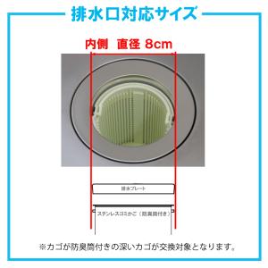 排水口カバー ゴミカゴ ミニキッチンステンレス...の詳細画像4
