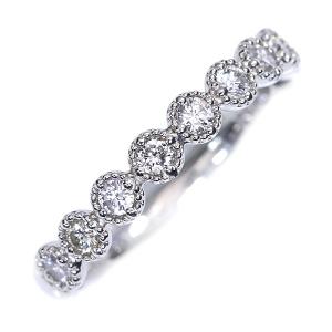 オーダー品♡煌びやか♡高品質ダイヤ♡0.50カラット♡k18♡リング ダイヤモンド 1.0カラット 一文字 リング/指輪 K18 18金 PT プラチナ