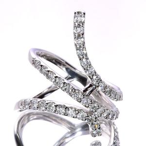 【在庫限り】ダイヤモンド 1.0ct  リング/指輪 K18 PG WG PT フラジールリングにも  鑑別書付 /白・透明(ホワイト)/受注生産品・新品/届30｜luck-jewel