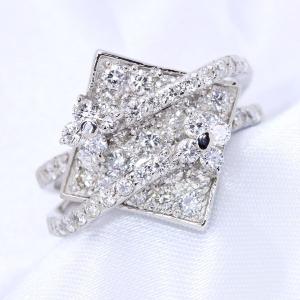 【在庫限り】F/VS ダイヤモンド 1.310ct  リング/指輪 K18 PG WG PT 瞬くダイヤの凄み！ /白・透明(ホワイト)/受注生産品・新品/届30｜luck-jewel