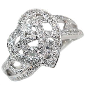 ダイヤモンド リング/指輪 0.360カラット プラチナ900 PT900 ハートデザイン ダイヤびっしり /白・透明(ホワイト)/アウトレット・新品/届10/1点もの｜luck-jewel