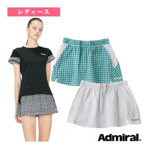 アドミラル『Admiral』 テニス・バドミントンウェア『レディース』  ギンガムチェックスリットヘムスコート/レディース『ATLA415』｜luckpiece