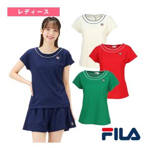 FILA（フィラ） テニスウェア レディース ゲームシャツ VL2537 2022FW