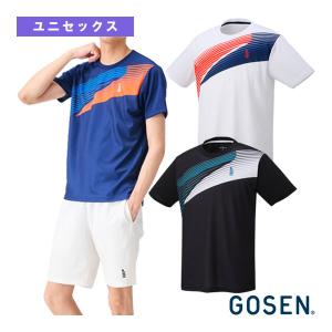 【新品】【L】GOSEN テニス バドミントン ウェア メンズ GOSEN（ゴーセン） ゲームシャツ ユニホーム 半袖シャツ ソフトテニス